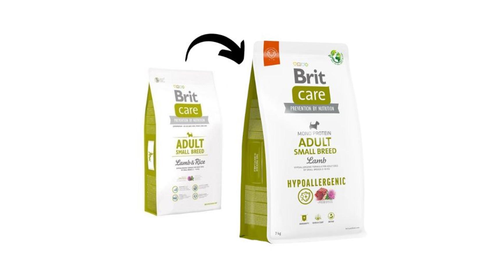 Brit care small top breed lamb & rice