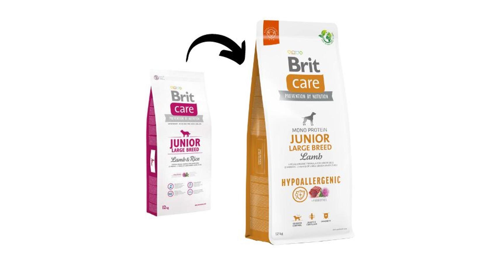 brit care junior large breed lamb and rice