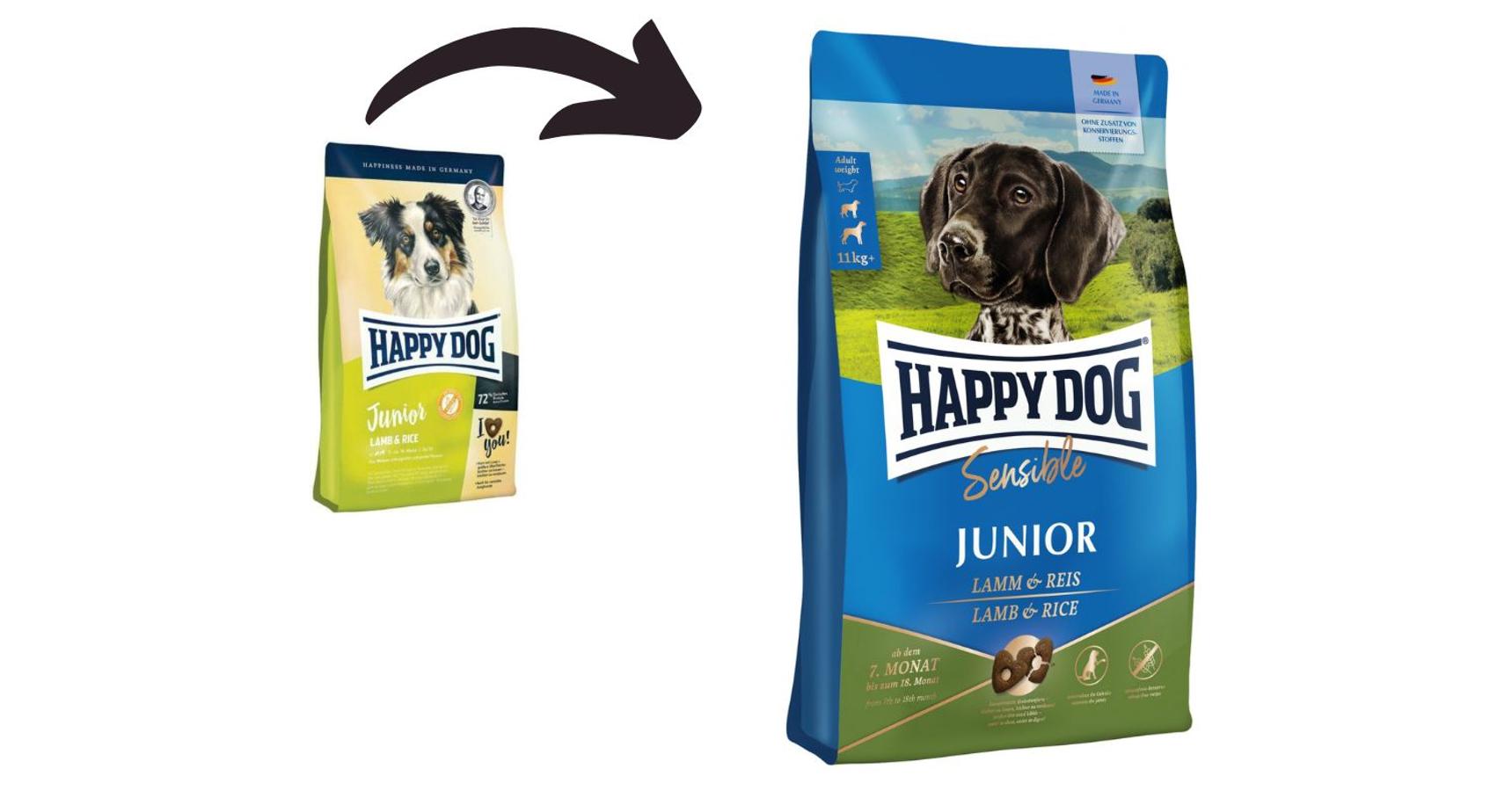 Happy dog junior lamb hotsell and rice