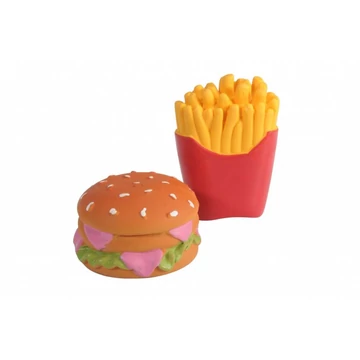 Camon Latex Játék Burger&amp;Chips 6cm