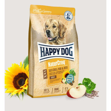 Happy Dog NaturCroq Poultry & Rice 1 kg Kutyatáp