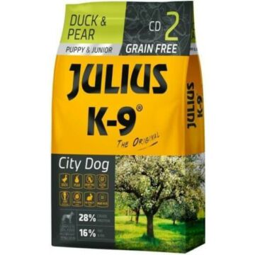 Julius-K9 GF City Dog Puppy & Junior Duck & Pear 0,34kg