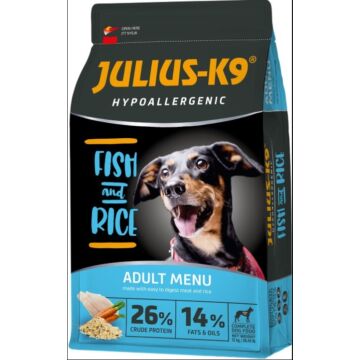 Julius-K9 Hypoallergenic Adult Fish &amp; Rice 12kg