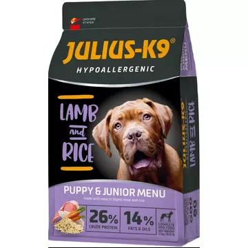Julius-K9 Hypoallergenic Puppy &amp;amp; Junior Lamb &amp;amp; Rice 12kg