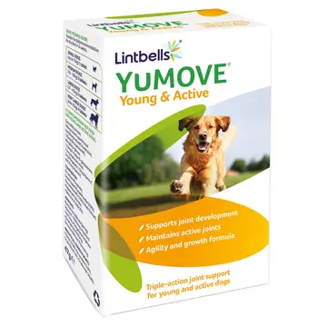 Lintbells YuMOVE Young & Active - Porcerősítő fiatal és aktív kutyáknak 60 db