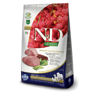 N&D Dog Grain Free Quinoa Weight Management Bárány 800 g