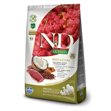 N&amp;D Dog Grain Free Quinoa Skin&amp;Coat Kacsa 800 g