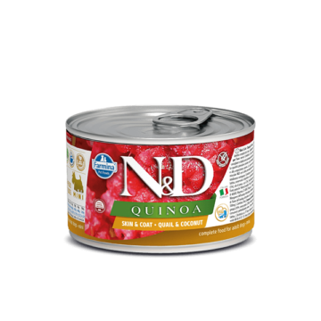 N&D Dog Quinoa konzerv fürj&kókusz 140g