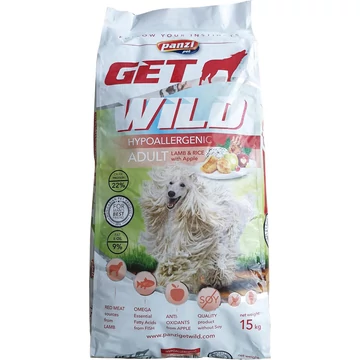 Panzi GetWild Dog Adult Hypoallergenic Lamb &amp; Rice with Apple 15 kg