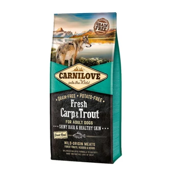 Carnilove Fresh Adult Dog Ponty &amp; Pisztráng - Hair &amp; Healthy Skin 2x12kg kutyatáp