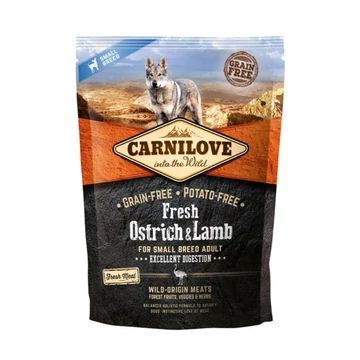 Carnilove Fresh Adult Dog Small Strucc &amp; Bárány - Excellent Digestion 1,5 kg kutyatáp