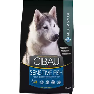 CIBAU Medium &amp; Maxi Sensitive Fish 12+2 kg kutyatáp