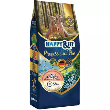 Happy&amp;Fit Professional Plus Adult sensitive Salmon&amp;Rice 18 kg