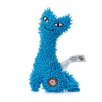 JK plüss játék kutyáknak kék macska 23cm