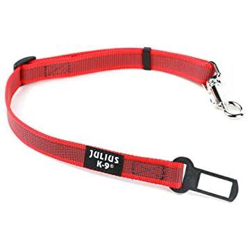 Julius k9 Biztonsági öv adapter - 10-25 kg közötti kutyáknak piros