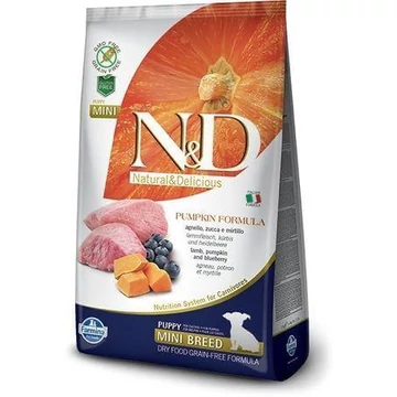 N&amp;D Dog Grain Free bárány&amp;áfonya sütőtökkel puppy mini 800g kutyatáp