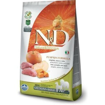 N&D Dog Grain Free vaddisznó&alma sütőtökkel adult medium/maxi 12kg kutyatáp