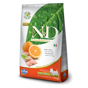 N&D Grain Free hal&narancs adult mini 800g kutyatáp