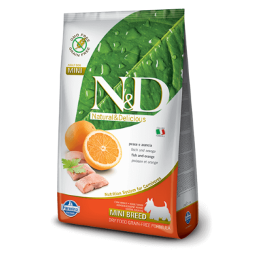 N&D Grain Free hal&narancs adult mini 800g kutyatáp