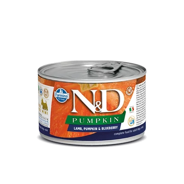 N&amp;D Dog konzerv bárány&amp;áfonya sütőtökkel adult mini 140gr