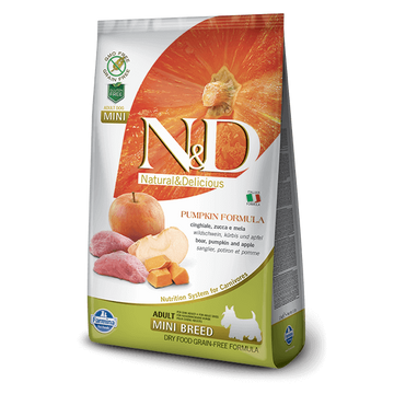 N&D Dog Grain Free vaddisznó&alma sütőtökkel adult mini 800g kutyatáp