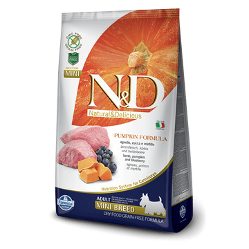 N&D Dog Grain Free bárány&áfonya sütőtökkel adult mini 800g kutyatáp