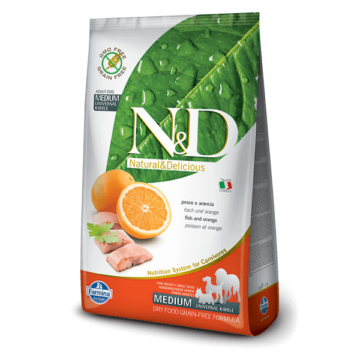 N&D Grain Free hal&narancs adult medium 12kg kutyatáp