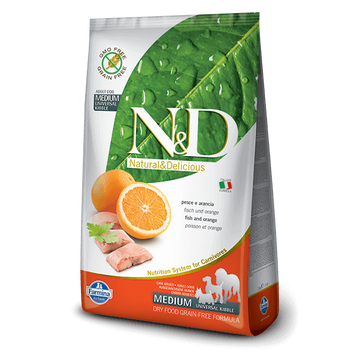 N&D Grain Free hal&narancs adult medium 2,5kg kutyatáp