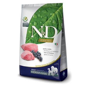 N&amp;D Prime bárány&amp;áfonya adult medium/maxi 2,5kg kutyatáp
