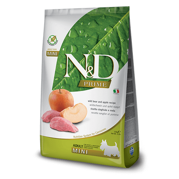 N&D Prime vaddisznó&alma adult mini 800g kutyatáp