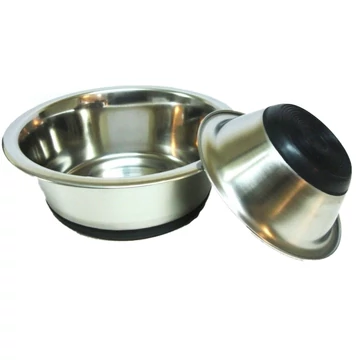 Tál Fém Etető/Itató Gumi Talpas 0,350l / 13,5cm