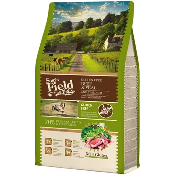 Sam&#039;s Field Adult Gluten Free Beef &amp; Veal - Medium 13 kg