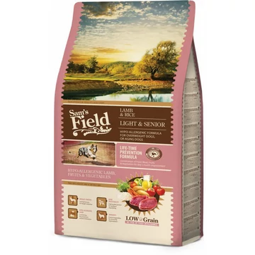 Sam&#039;s Field Lamb &amp; Rice Light &amp; Senior 13 kg