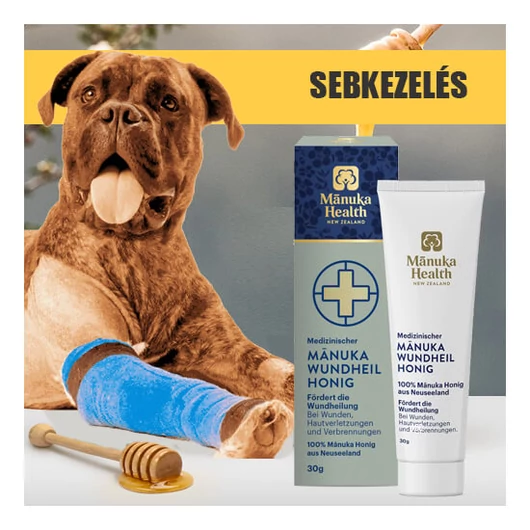 Orvosi Sebkezelő Manuka Méz Kutyáknak és Macskáknak 30g