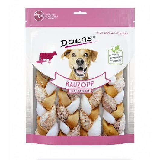 Dokas rágófonat halbőrrel kutya jutalomfalat 120 g