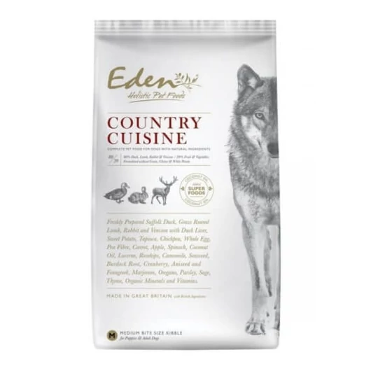 Eden Holistic 80/20 Country Cuisine Small Kacsa, Bárány, Nyúl és Szarvas kutyatáp 6kg