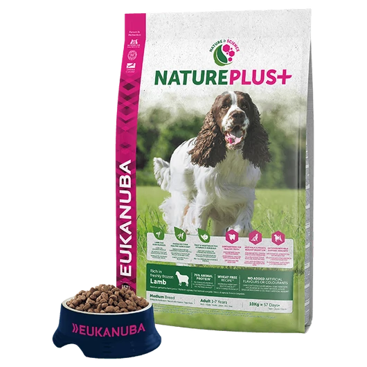 Eukanuba Natureplus+ Adult Medium Lamb 2,3kg kutyatáp