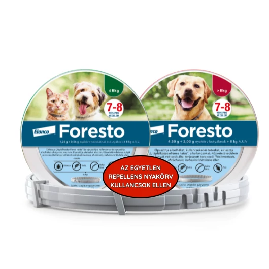 Foresto bolhanyakörv nagytestű kutya 8 kg felett