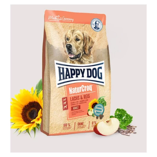 Happy Dog NaturCroq Salmon & Rice 11 kg Kutyatáp