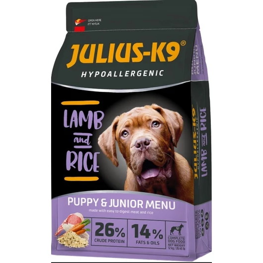 Julius-K9 Hypoallergenic Puppy & Junior Lamb & Rice 12kg