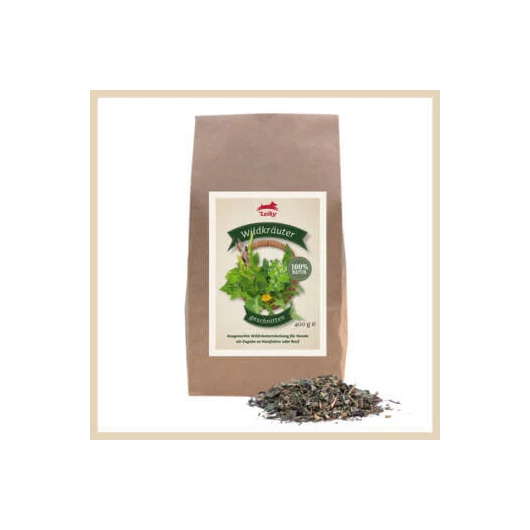 Leiky 100% szárított erdei gyógynövény mix - emésztést segítő BARF köret 400g