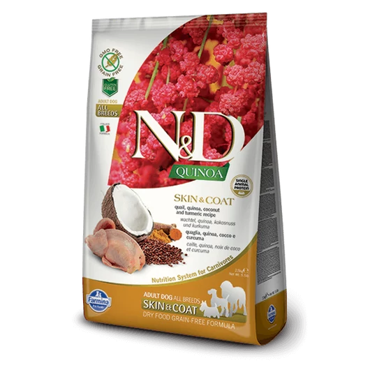 N&D Dog Grain Free Quinoa Skin&Coat Fürj 7 kg