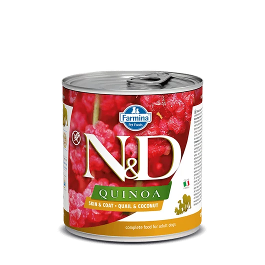 N&D Dog Quinoa konzerv fürj&kókusz 285g