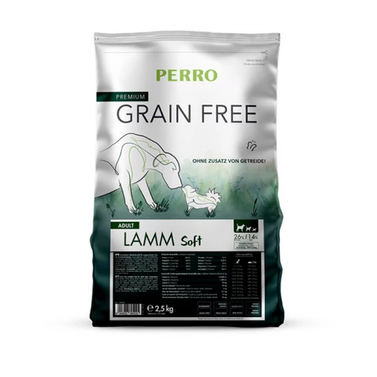 PERRO Grain Free Adult Soft Bárány kutyatáp - 2,5kg