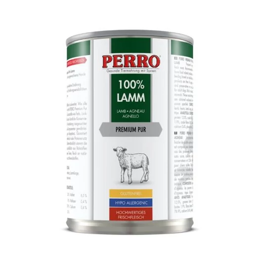 PERRO Prémium Pur Bárány kutyakonzerv - 410g