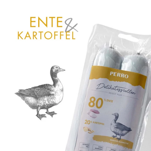 PERRO Select Plus Prémium Kutyapárizsi - Kacsa & Krumpli 2x400g