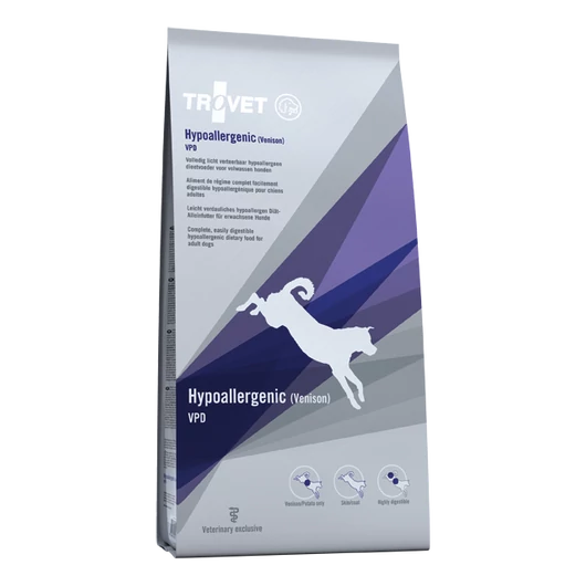 Trovet Hypoallergenic Venison&Potato Diet/VPD száraztáp kutyáknak 10 kg