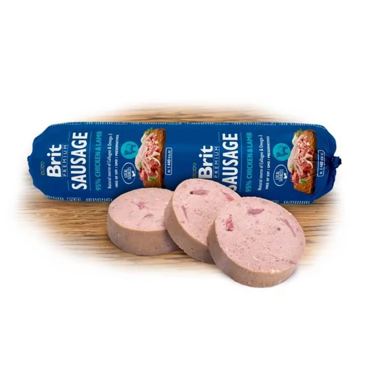 Brit Premium Sausage Chicken & Lamb kutyaszalámi 800g