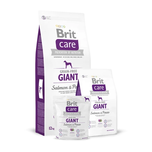 Brit Care Grain-free Giant Salmon & Potato 12 kg kutyatáp