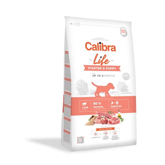 Calibra Dog Life Starter & Puppy Lamb kutyatáp 12 kg